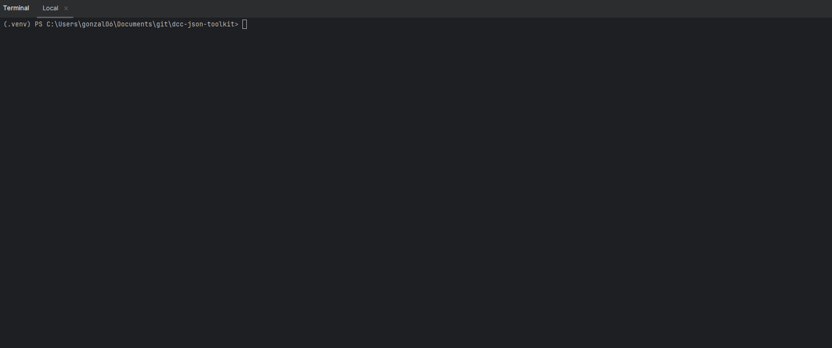 GIF displaying a simple use of dcc-cache